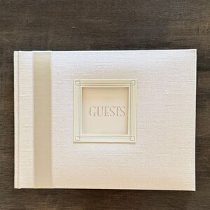 Guest book with customizable cover